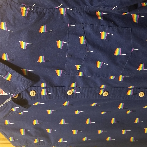 Pride Button Up Tee - Picture 3 of 4